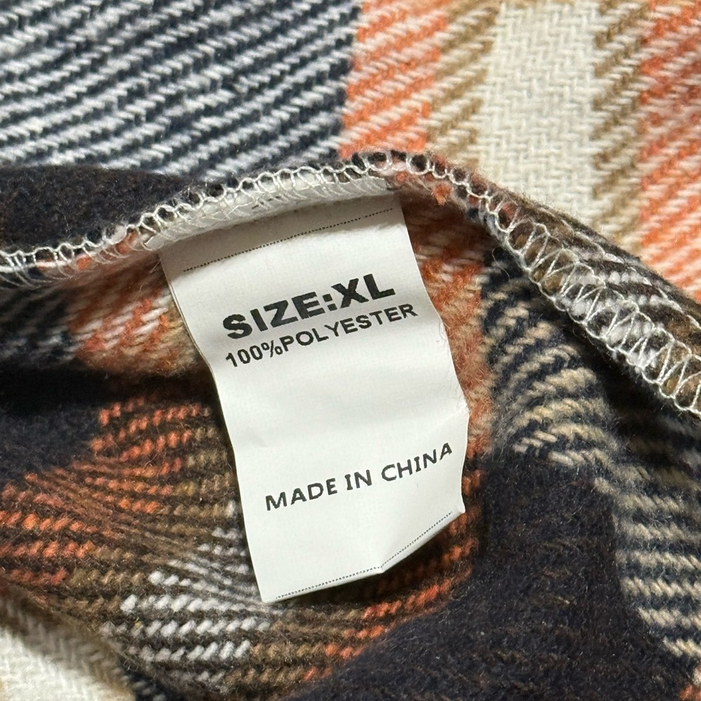 Plaid Flannel Button Down Jacket - image 2